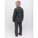 Піжама для хлопчика Cyberjammies Whistler 6856 (8-9 лет/134 см, Зелений у клітку)