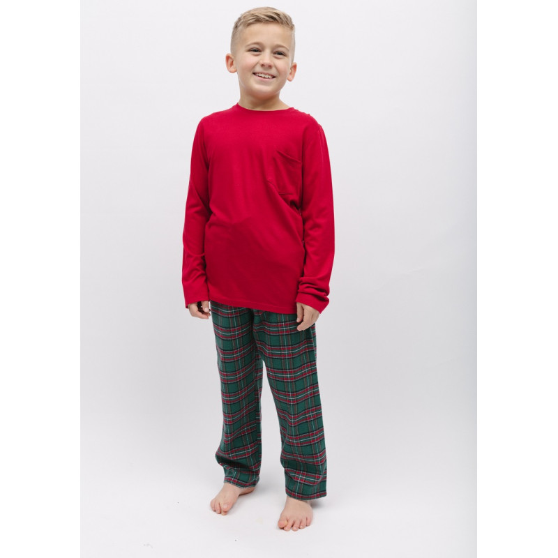 Піжама для хлопчика Cyberjammies Whistler 6858 (4-5 yrs/110 см, Червоно-зелений)