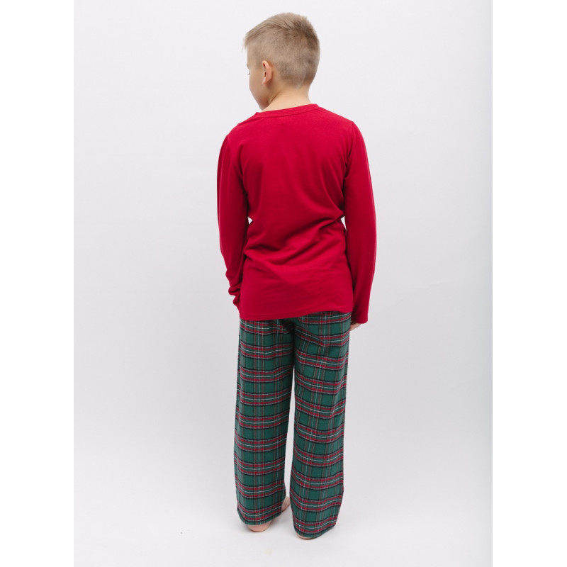 Піжама для хлопчика Cyberjammies Whistler 6858 (4-5 yrs/110 см, Червоно-зелений)