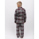 Піжама для хлопчика Cyberjammies Spencer 6905 (10-11 лет/146 см, Бордовий у клітку)