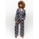 Піжама жіноча Cyberjammies Avery 0075/0076 (18/2XL, Синій з принтом ланцюжка)