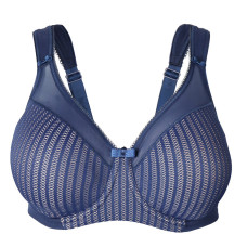Бюстгальтер Berlei Beauty Stripe Minimiser 541 (75D, Deep Blue)