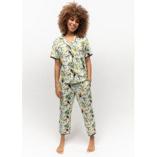 Піжама жіноча Cyberjammies Gabrielle 0145-0146 (8/XS, Білий з принтом тукана)