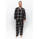 Піжама чоловіча Cyberjammies Blake 6976-6977 (S, Чорний у клітку)