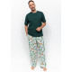 Піжама чоловіча Cyberjammies Bodhi 6995-6993 (M, Зелений з принтом кемпера)