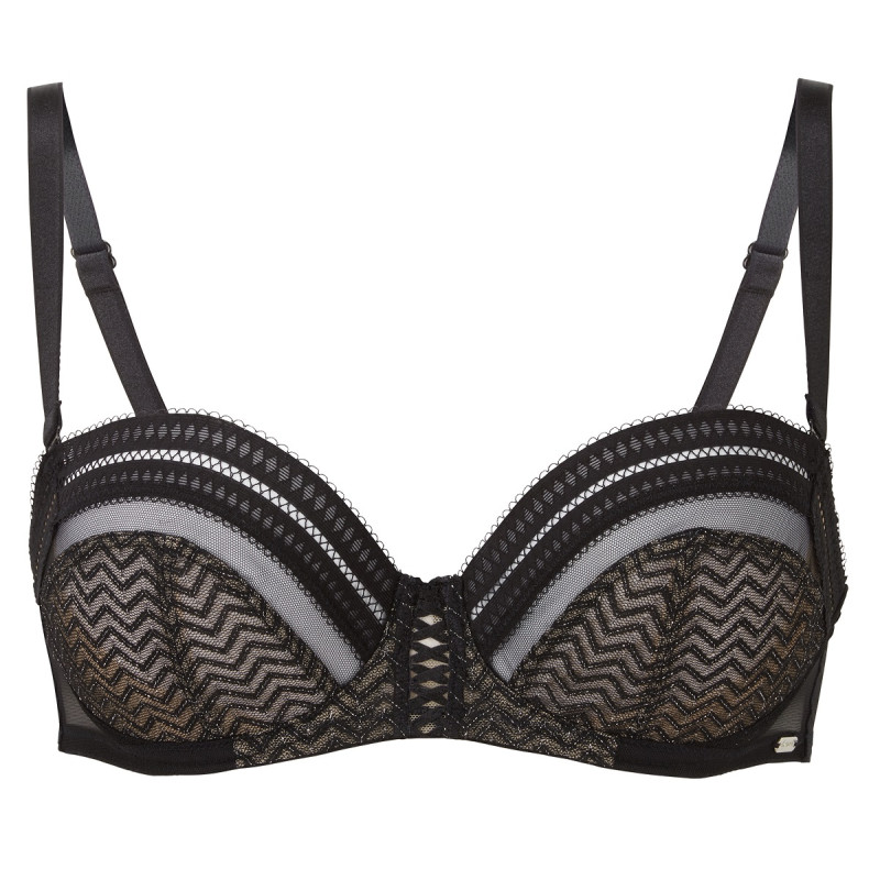 Бюстгальтер Gossard Contradiction 20005 (75E, Black Silver)