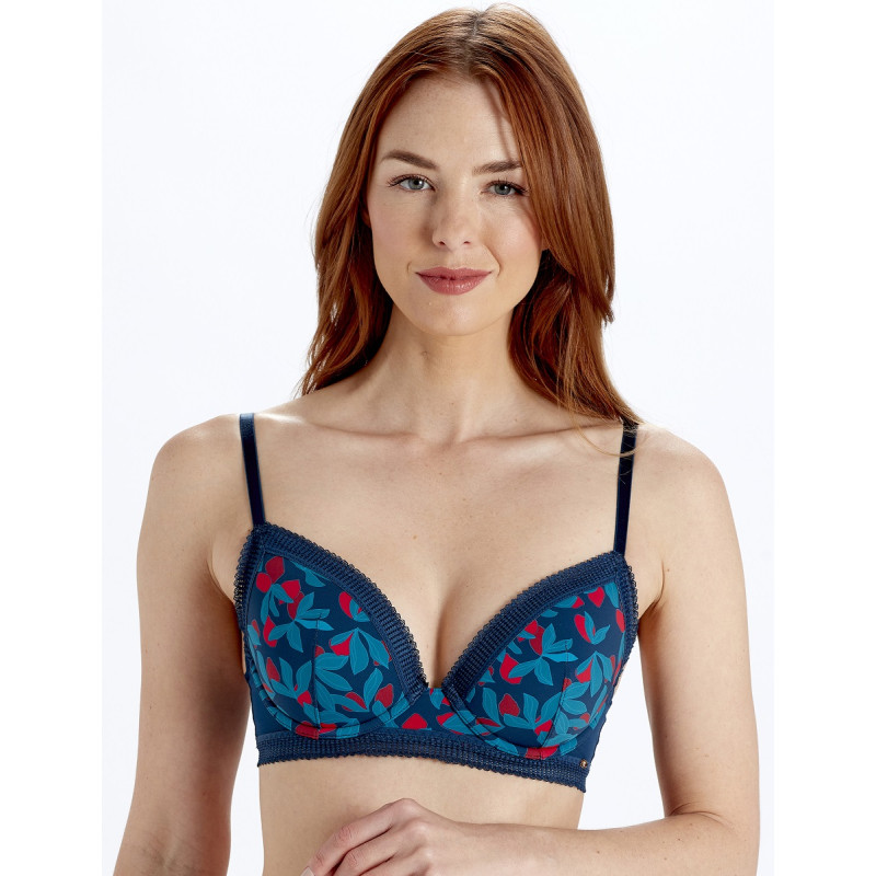 Бюстгальтер Pretty Polly Tropics LPAXT4 (85D, Синій з принтом)