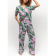 Піжама жіноча Cyberjammies Lexi 0175-0176 (22/4XL, Фіолетовий з принтом листя)