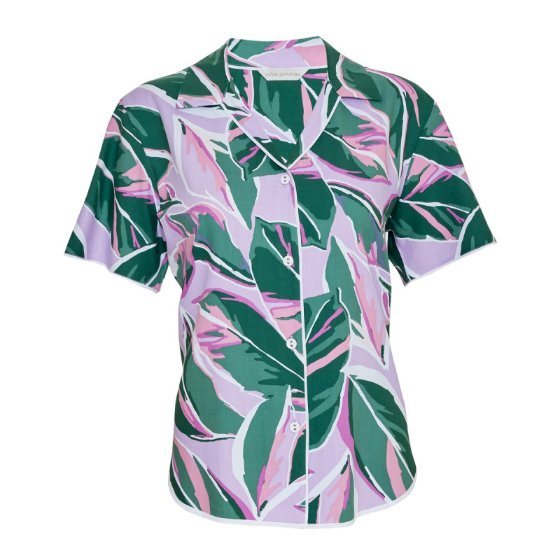 Піжама жіноча Cyberjammies Lexi 0175-0176 (22/4XL, Фіолетовий з принтом листя)