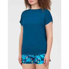 Піжама жіноча Cyberjammies Cove 0210-0198 (18/2XL, Бірюзовий з квітковим принтом)