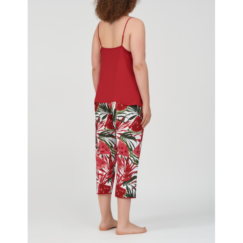 Піжама жіноча Cyberjammies Mel 0228-0213 (8/XS, Червоний із принтом кавуна)