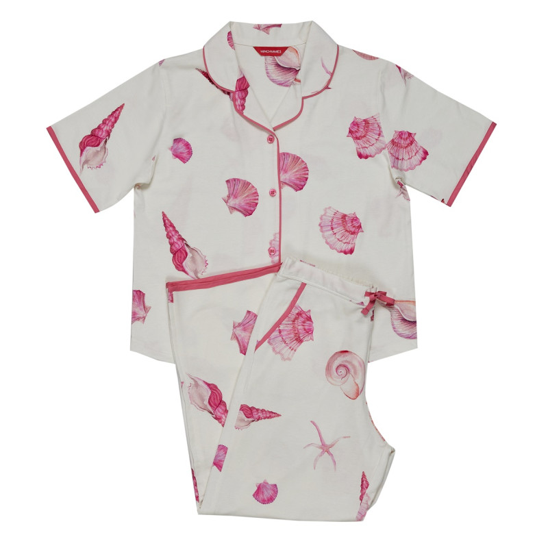 Піжама для дівчинки Cyberjammies Shelly 7104 (12-13 лет /158 см, Молочний з принтом мушлі)