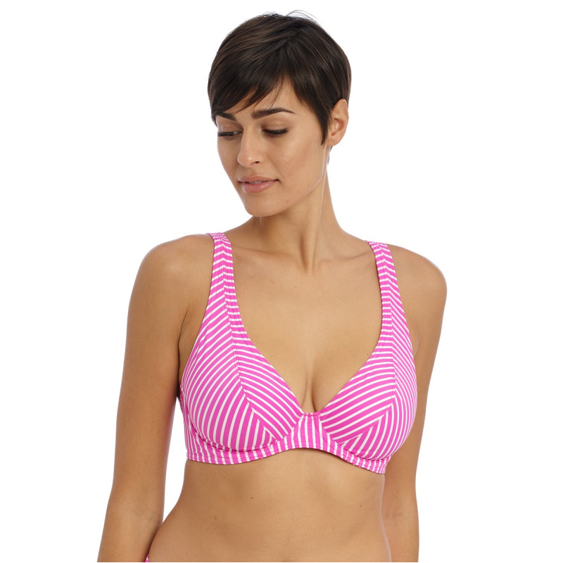 Купальный лиф Freya Jewel Cove 7230SRA (70G, Stripe Raspberry)