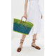 Сумка пляжна Le Comptoir de la plage Aravola PM BicoloreVer (One size, Vert Anis)