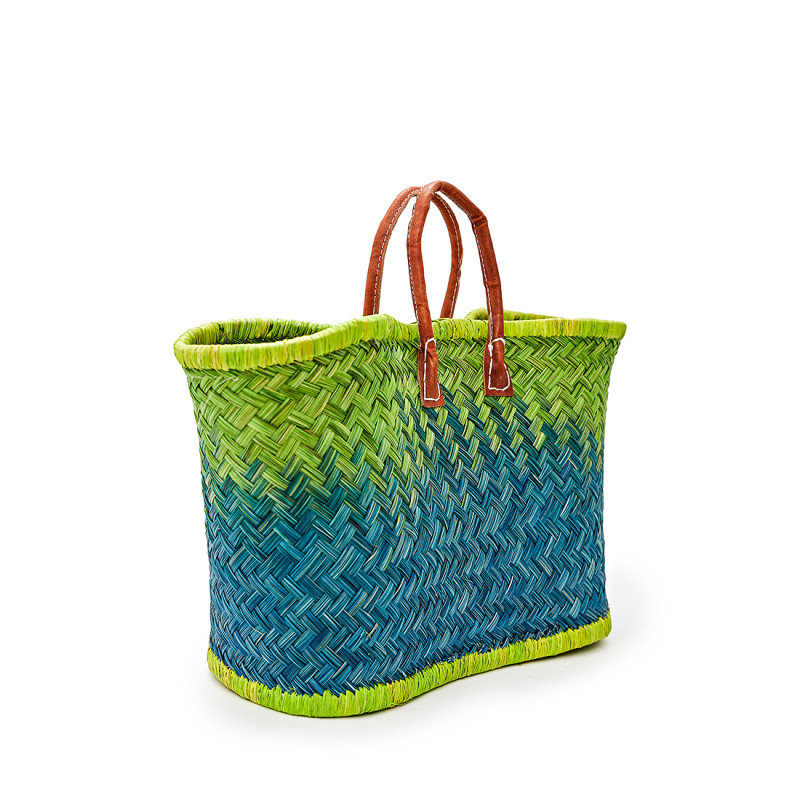 Сумка пляжна Le Comptoir de la plage Aravola PM BicoloreVer (One size, Vert Anis)