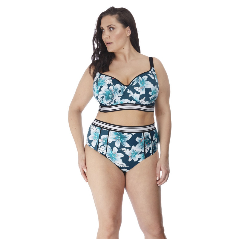 Купальник раздельный Elomi Island Lily 7223-7224 (85I/XL, Petrol)