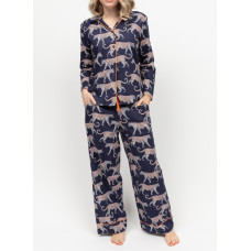 Піжама жіноча Cyberjammies Taylor 0362-0363 (8/XS, Синій з леопардовим принтом)