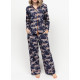 Піжама жіноча Cyberjammies Taylor 0362-0363 (20/3XL, Синій з леопардовим принтом)
