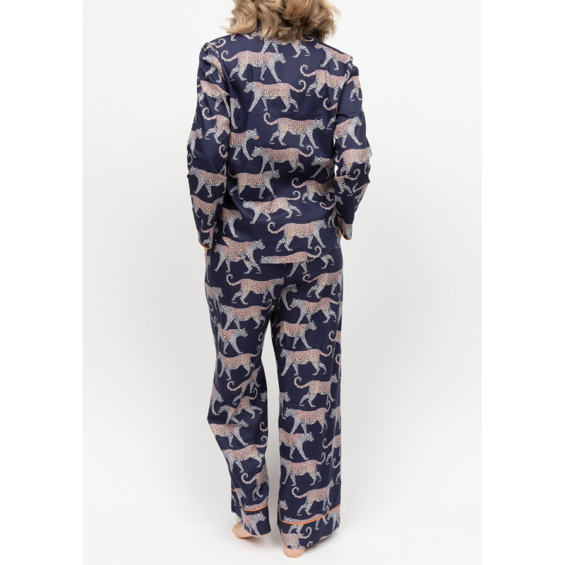 Піжама жіноча Cyberjammies Taylor 0362-0363 (20/3XL, Синій з леопардовим принтом)