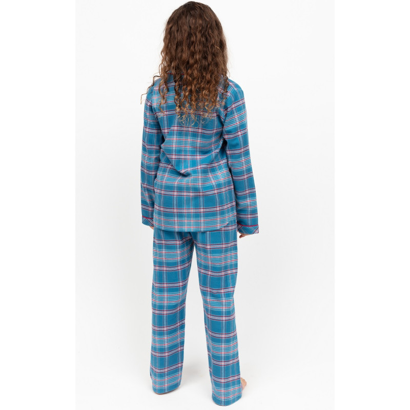Піжама для хлопчика Cyberjammies Montana 3016 (10-11 лет/146 см, Блакитний у клітинку)