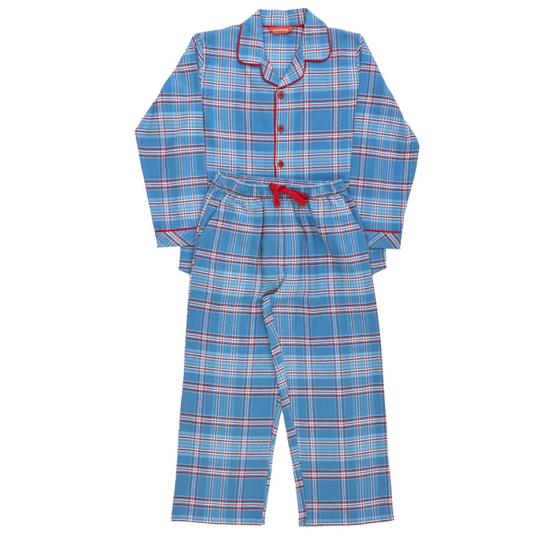 Піжама для хлопчика Cyberjammies Montana 3016 (12-13 лет /158 см, Блакитний у клітинку)