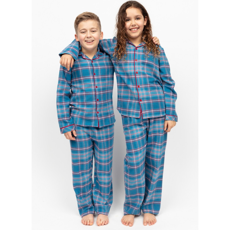 Піжама для хлопчика Cyberjammies Montana 3016 (12-13 лет /158 см, Блакитний у клітинку)