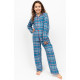 Піжама для хлопчика Cyberjammies Montana 3016 (12-13 лет /158 см, Блакитний у клітинку)