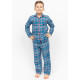 Піжама для хлопчика Cyberjammies Montana 3016 (12-13 лет /158 см, Блакитний у клітинку)
