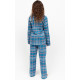 Піжама для хлопчика Cyberjammies Montana 3016 (12-13 лет /158 см, Блакитний у клітинку)