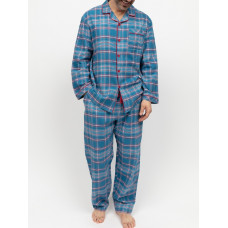 Піжама чоловіча Cyberjammies Montana 3039-3040 (S, Блакитний у клітинку)