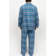 Пижама мужская Cyberjammies Montana 3039-3040 (S, Голубой в клетку)