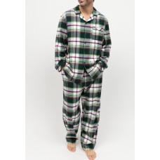Піжама чоловіча Cyberjammies Forrest 3048-3049 (L, Зелений у клітку)