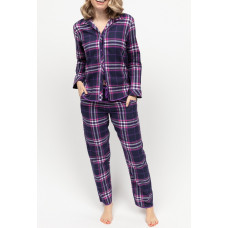 Піжама жіноча Cyberjammies Edie 0465-0466 (20/3XL, Фіолетовий у клітинку)
