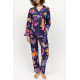 Піжама жіноча Cyberjammies Edie 0461-0462 (24/5XL, Синій з квітковим принтом)