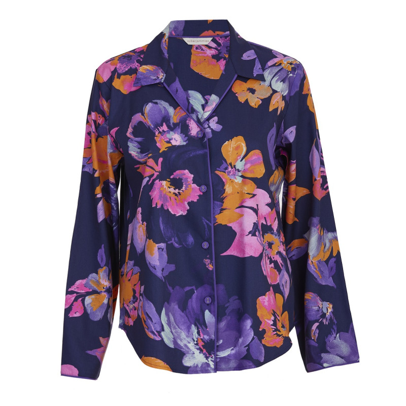 Піжама жіноча Cyberjammies Edie 0461-0462 (24/5XL, Синій з квітковим принтом)