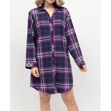 Халат жіночий Cyberjammies Edie 0467 (10/S, Фіолетовий у клітинку)