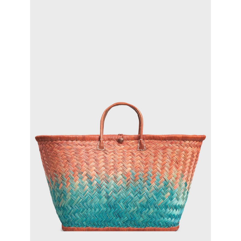 Сумка пляжна Le Comptoir de la plage Aravola MM_Bicolor_418 (One size, Коричневий-зелений)