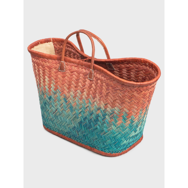 Сумка пляжна Le Comptoir de la plage Aravola MM_Bicolor_418 (One size, Коричневий-зелений)