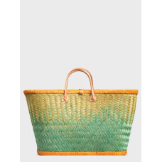 Сумка пляжна Le Comptoir de la plage Aravola MM_Bicolor_563 (One size, Гірчичний-зелений)