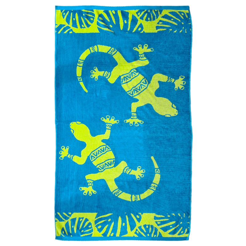 Пляжний рушник Le Comptoir de la plage Opal 90x170 cм (One size, Блакитний-жовтий)