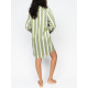 Халат жіночий Cyberjammies Nancy 0646_STR (14/L, Зелений у смужку)
