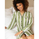 Халат жіночий Cyberjammies Nancy 0646_STR (14/L, Зелений у смужку)