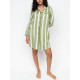 Халат жіночий Cyberjammies Nancy 0646_STR (18/2XL, Зелений у смужку)