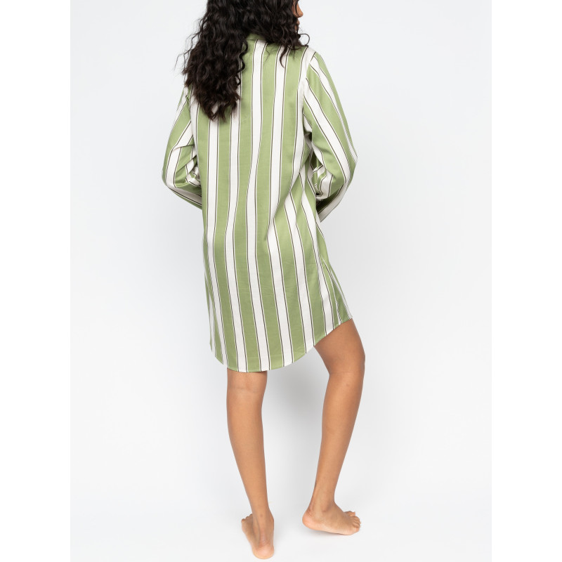 Халат жіночий Cyberjammies Nancy 0646_STR (18/2XL, Зелений у смужку)