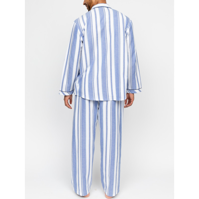 Піжама чоловіча Cyberjammies Alpes 3092-3093 (L, Блакитний у смужку)