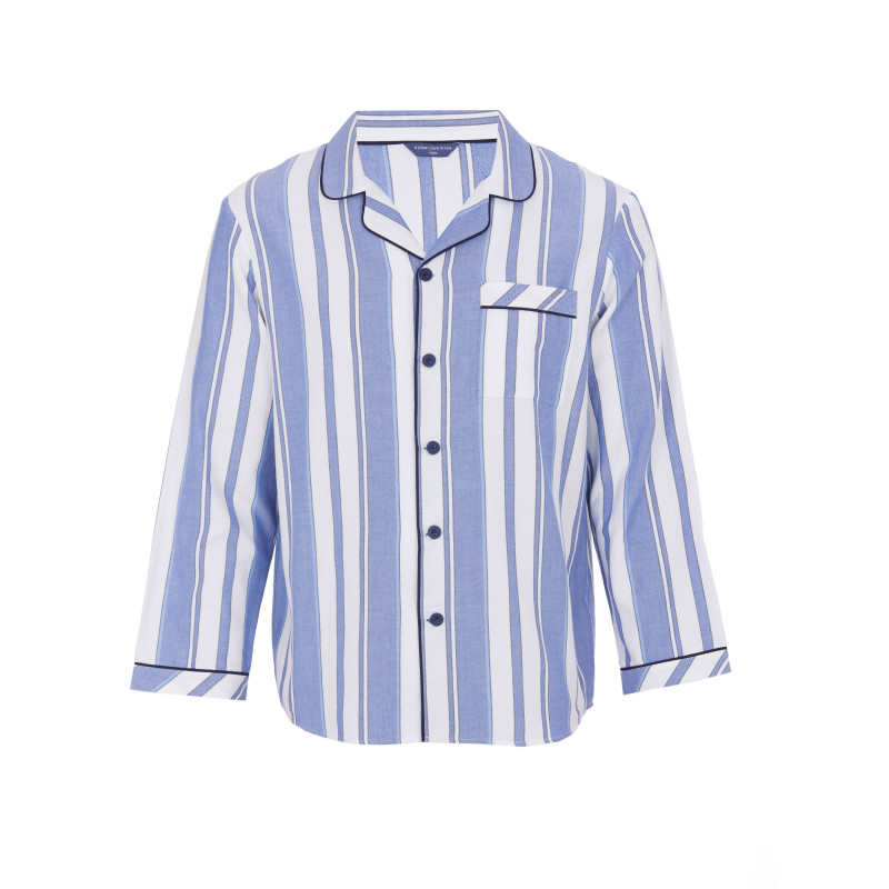 Пижама мужская Cyberjammies Alpes 3092-3093 (XL, Голубой в полоску)