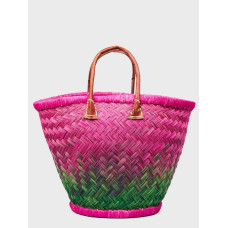 Сумка пляжна Le Comptoir de la plage Aravola Round_599 (One size, Рожевий-зелений)