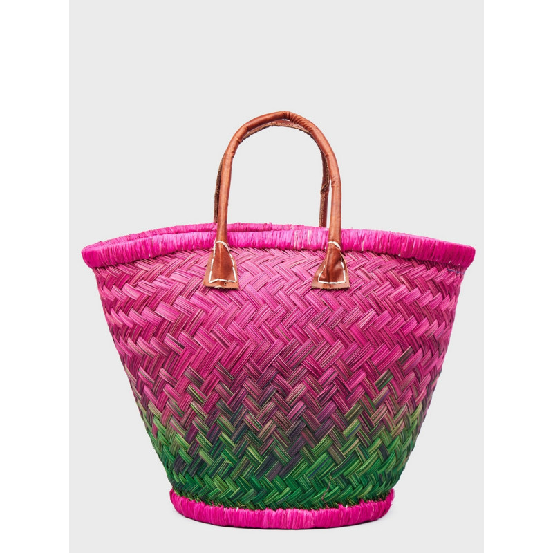 Сумка пляжна Le Comptoir de la plage Aravola Round_599 (One size, Рожевий-зелений)