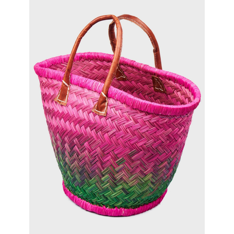 Сумка пляжна Le Comptoir de la plage Aravola Round_599 (One size, Рожевий-зелений)