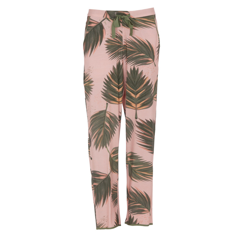 Піжама жіноча Cyberjammies Lea 0693-0694 (18/2XL, Рожевий з принтом листя)